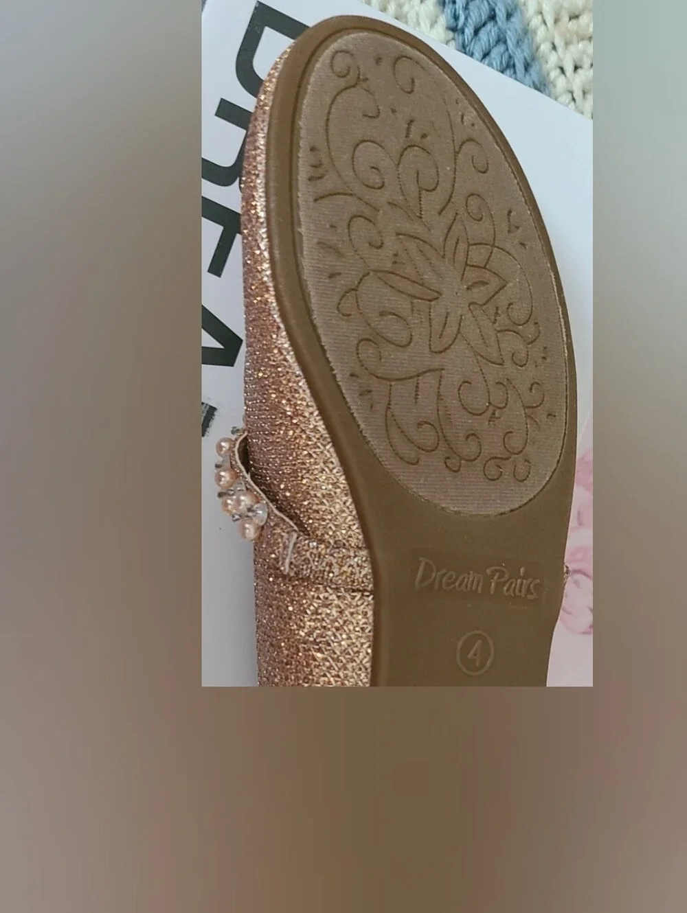 Dream Pairs shimmering rose